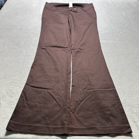 90s Bell Bottom Dojo Beyond Baggy Action Slacks Pants Women Large 32x32 Hamilton - Picture 1 of 12